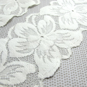 75mm Floral Lace Trim|Floral Embroidered Trim|Bridal Supplies|Handmade Supplies|Sewing Trim|Scrapbooking Decor|Hair Embellishment