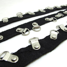 Charger l&#39;image dans la galerie, 13/16 Inch Silver Studded Black Gimp Woven Trim|Clothing Furniture Decoration|Sewing Supplies|Dog Pet Accessories