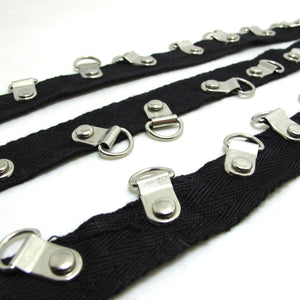 13/16 Inch Silver Studded Black Gimp Woven Trim|Clothing Furniture Decoration|Sewing Supplies|Dog Pet Accessories