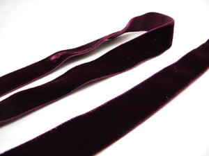 6 / 9/ 16/ 22mm || Single Face ELASTIC STRETCHY Velvet Ribbon || Swiss Made Nylon Velvet by the YARD