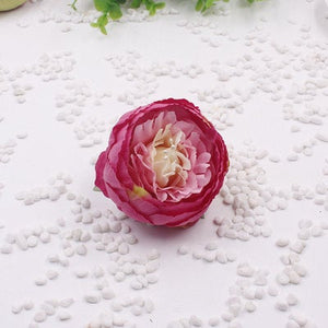 3 1/2 Inches Artificial Flowers|Rose Decor|Floral Hair Accessories|Wedding Bridal Decoration|Fake Flowers|Silk Roses|Wired Bouquet