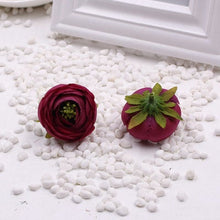 画像をギャラリービューアに読み込む, 1 9/16 Inches Artificial Flowers|Pom Pom Foam Decor|Floral Hair Accessories|Wedding Bridal Decoration|Fake Flowers|Silk Roses|Wired Bouquet