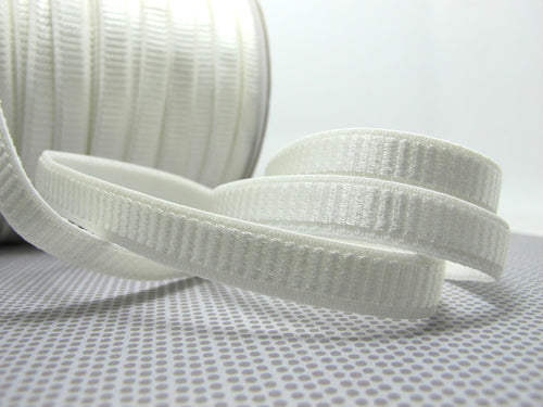 CLEARANCE|8 Yards 3/8 Inch Ivory White Decorative Pattern Lingerie Elastic Headband Elastic|Skinny Narrow Stretch Bra Strap[EL121]