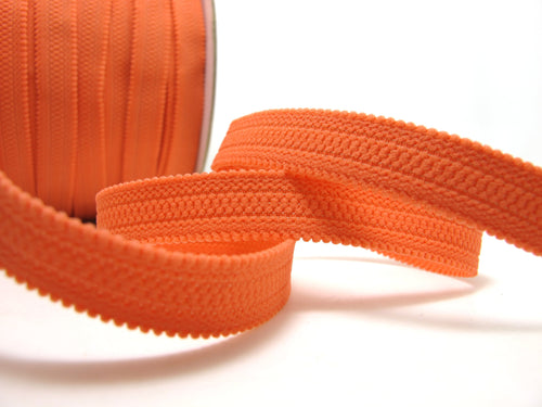 CLEARANCE|8 Yards 1/2 Inch Orange Decorative Pattern Lingerie Elastic|Headband Elastic|Skinny Narrow Stretch Lace|Bra Strap[EL104]
