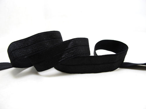 CLEARANCE|8 Yards 11/16 Inch Black Foldable Decorative Pattern Lingerie Elastic|Headband Elastic|Skinny Elastic|Narrow Stretch|Bra Strap