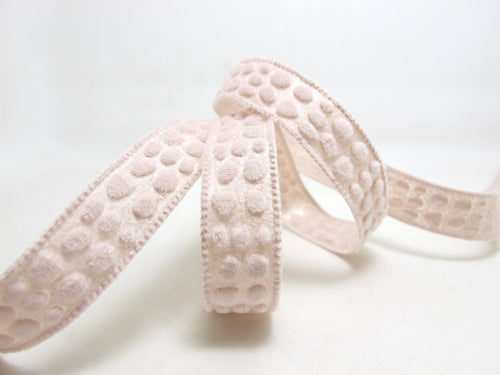 3 Yards 5/8 Inch Pink 3D Leopard Pattern Velvet Trim|Chenille Trim|Hair Bow Accessories Supplies|Decorative Embellishment