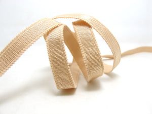 CLEARANCE|8 Yards 1/2 Inch Beige Nude Decorative Pattern Lingerie Elastic|Headband Elastic|Skinny Elastic|Narrow Stretch Bra Strap|EL133