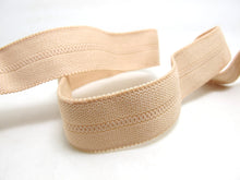Load image into Gallery viewer, CLEARANCE|8 Yards 1 Inch Beige Nude Wide Lingerie Elastic|Headband Elastic|Skinny Elastic|Narrow Stretch Lace|Bra Strap|EL126