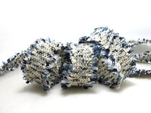 Charger l&#39;image dans la galerie, 1 3/16 Inch Dark Blue Multicolored Glittery Flag Yarn Novelty Trim|Woven Knitted Trim|Decorative Embellishment|Hairband Accessories Making