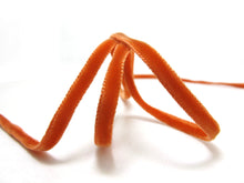 画像をギャラリービューアに読み込む, 6 / 9/ 22/ 36mm || DOUBLE SIDED Velvet Ribbon || Bright Orange Color | Swiss Made Nylon Velvet by the YARD