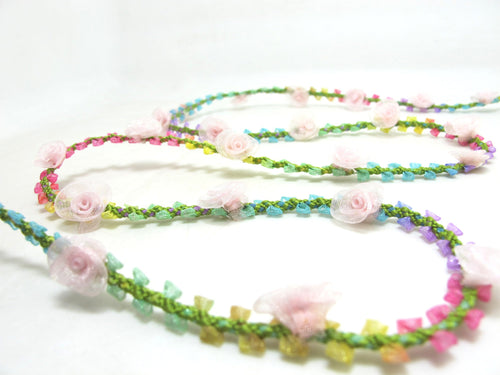 2 Yards Rainbow Woven Rococo Ribbon Trim|Decorative Floral Ribbon|Scrapbook Materials|Clothing|Decor|Craft Supplies