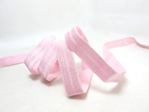 CLEARANCE|8 Yards 1/2 Inch Pink Shiny Foldable Decorative Pattern Lingerie Elastic|Headband Elastic|Skinny Narrow Stretch Bra Strap[EL159]