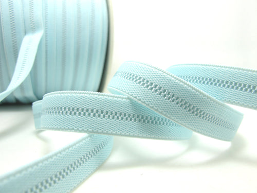 CLEARANCE|8 Yards 1/2 Inch Blue Decorative Pattern Lingerie Elastic|Headband Elastic|Skinny Narrow Stretch Lace|Bra Strap(EL57)