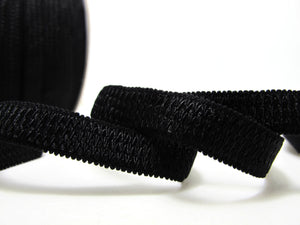 CLEARANCE|8 Yards 1/2 Inch Black Scallop Edge Decorative Pattern Lingerie Elastic|Headband Elastic|Skinny Narrow Stretch|Bra Strap[EL102]