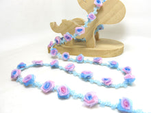 Charger l&#39;image dans la galerie, Special Edition|Compact Blue and Purple Ombre Rose Buds on Woven Rococo Ribbon Trim|Decorative Floral Ribbon|Scrapbook|Clothing Supplies