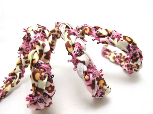 15mm Fuchsia Color Hand Braided Polyester Ribbon Trim|Floral Picot Edge Braid|Headband Ribbon|Hair Accessories DIY Supplies|Passementerie