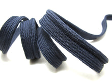 Load image into Gallery viewer, 5 Yards 7/16 Inch Navy Braided Lip Cord Trim|Piping Trim|Pillow Trim|Cord Edge Trim|Upholstery Edging Trim