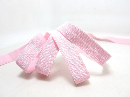 CLEARANCE|8 Yards 1/2 Inch Pink Shiny Foldable Decorative Pattern Lingerie Elastic|Headband Elastic|Skinny Narrow Stretch Bra Strap[EL159]