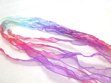 画像をギャラリービューアに読み込む, 100 Yards 10mm Ombre Multicolor Chiffon Trim|Narrow Organza Ribbon|Flower Scrapbook DIY Supplies|Gift Packaging Decoration