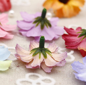 10 Pieces 3.5cm Artificial Flowers|Rose Decor|Floral Hair Accessories|Wedding Bridal Decoration|Fake Flowers|Silk Roses|Bouquet|Colorful