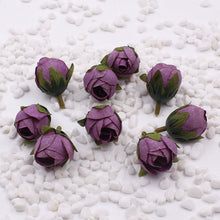 画像をギャラリービューアに読み込む, 10 Pieces 1 Inch Artificial Flowers|Rose Decor|Floral Hair Accessories|Wedding Bridal Decoration|Fake Flowers|Silk Roses|Bouquet|Colorful