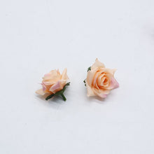 Charger l&#39;image dans la galerie, 5 Pieces 2 Inches Artificial Flowers|Rose Decor|Floral Hair Accessories|Wedding Bridal Decoration|Fake Flowers|Silk Roses|Bouquet|Ombre