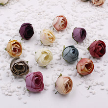 Load image into Gallery viewer, 5 Pieces 1 9/16 Inches Artificial Flowers|Rose Decor|Floral Hair Accessories|Wedding Bridal Decoration|Fake Flowers|Silk Roses|Bouquet|Ombre