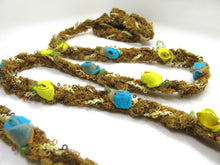 Charger l&#39;image dans la galerie, 3/4 Inch Rococo Trim|Floral Braided Yarn Trim with Picot Edge Braid|Headband Ribbon|Hair Accessories DIY Supplies|Passementerie