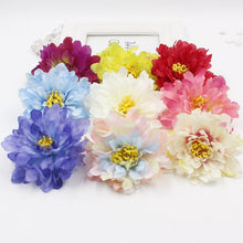Load image into Gallery viewer, 3 3/4 Inches Artificial Flowers|Rose Decor|Floral Hair Accessories|Wedding Bridal Decoration|Fake Flowers|Silk Roses|Bouquet|Ombre Colorful