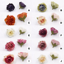画像をギャラリービューアに読み込む, 5 Pieces 1 9/16 Inches Artificial Flowers|Rose Decor|Floral Hair Accessories|Wedding Bridal Decoration|Fake Flowers|Silk Roses|Bouquet|Ombre