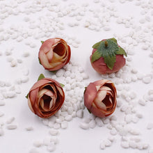 Charger l&#39;image dans la galerie, 5 Pieces 1 9/16 Inches Artificial Flowers|Rose Decor|Floral Hair Accessories|Wedding Bridal Decoration|Fake Flowers|Silk Roses|Bouquet|Ombre