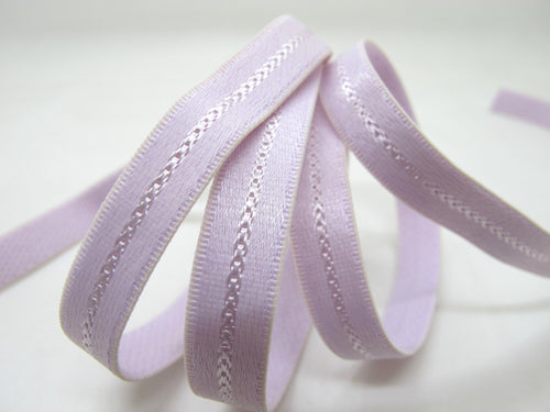 CLEARANCE|8 Yards 3/8 Inch Purple Decorative Pattern Lingerie Elastic|Headband Elastic|Skinny Narrow Stretch Lace|Bra Strap[EL259]