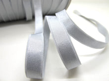 Load image into Gallery viewer, CLEARANCE|8 Yards 3/8 Inch Silver Gray Picot Edge Decorative Pattern Lingerie Headband Elastic|Skinny Narrow Stretch Lace|Bra Strap[EL223]