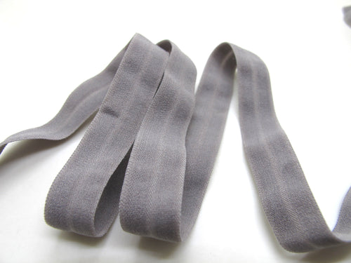 CLEARANCE|8 Yards 9/16 Inch Gray Fold Over Decorative Pattern Lingerie Headband Elastic|Skinny Narrow Stretch Lace|Bra Strap[EL275]
