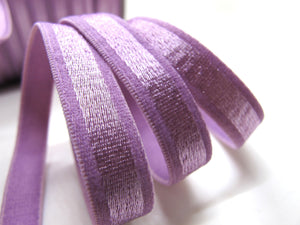 CLEARANCE|8 Yards 7/16 Inch Purple Decorative Pattern Lingerie Headband Elastic|Skinny Narrow Stretch Lace|Bra Strap[EL319]