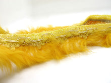 画像をギャラリービューアに読み込む, 2 Yards 1 3/8 Inches Orange Rabbit Fur Lace|Woven Chenille Trim|Lampshade Clothing Sewing Supplies|Home Decoration Embellishment