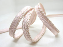 Load image into Gallery viewer, 5 Yards 3/8 Inch Pink Braided Lip Cord Trim|Piping Trim|Pillow Trim|Cord Edge Trim|Upholstery Edging Trim