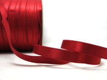 Load image into Gallery viewer, CLEARANCE|8 Yards 5/8 Inch Red Shiny Satin Plush Back Lingerie Elastic|Headband Elastic|Skinny Elastic|Narrow Stretch Lace|Bra Strap