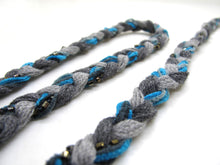 Charger l&#39;image dans la galerie, 3/8 Inch Gray Blue Beaded Glittery Braided Trim|Chenille Trim|Twisted Trim|Clothing Sewing Edging Supplies|Decorative Embellishment