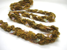 画像をギャラリービューアに読み込む, 3/4 Inch Braided Yarn Trim with Sequin Shiny Trim|Headband Ribbon|Hair Accessories DIY Supplies|Passementerie Lampshade Home Decoration