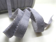 Load image into Gallery viewer, CLEARANCE|8 Yards 7/16 Inch Gray Picot Edge Decorative Pattern Lingerie Headband Elastic|Skinny Narrow Stretch Lace|Bra Strap[ELD316]