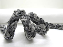 Charger l&#39;image dans la galerie, 5/8 Inch Gray Silver Glittery Braided Trim|Chenille Trim|Twisted Trim|Clothing Sewing Edging Supplies|Decorative Embellishment
