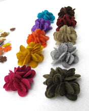Charger l&#39;image dans la galerie, 10 Pieces Handsewn Mini Acrylic Felt Flower Supply|Craft Material|DIY Decoration