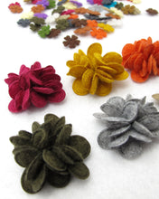 Load image into Gallery viewer, 10 Pieces Handsewn Mini Acrylic Felt Flower Supply|Craft Material|DIY Decoration