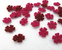 Load image into Gallery viewer, 100 Pieces Mini Felt Flower Die Cut|Acrylic Felt|Scrapbook|Supply|Craft