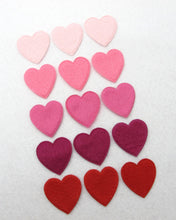 Load image into Gallery viewer, Your Choice of Color(s)|Set of 30 Pieces Felt Heart Shape Die Cut|Polyester Felt|Scrapbook|Supply|Craft