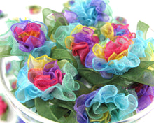画像をギャラリービューアに読み込む, 12 Pieces Rose Mauve|Chiffon Ribbon|Fabric Flower Applique|Craft Supplies|Flower Material|Baby Doll|Carnation|Cabbage Rose|Bow