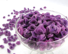 画像をギャラリービューアに読み込む, 30 Pieces Chiffon Rose Flower Buds|Ombre Color|Purple|Violet|Flower Applique|Fabric Flower|Baby Doll|Craft Bow|Accessories Making