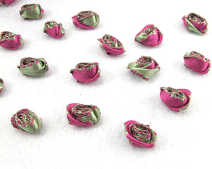 30 Pieces Double Face Satin Rolled Flower|Rosette Flower|Ombre Satin Flower|Rose Buds|Flower Buds|Craft Supplies|Floral Embellishment