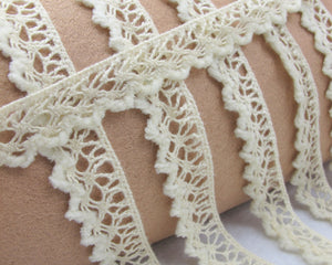 3 Yards 1/2 Inch Cream Cotton Lace Trim|Floral Embroidered Trim|Bridal Supplies|Handmade Supplies|Sewing Trim|Scrapbooking Decor